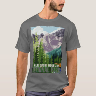 Underbar Rökig bergsnationalpark som slår ner Souv T Shirt