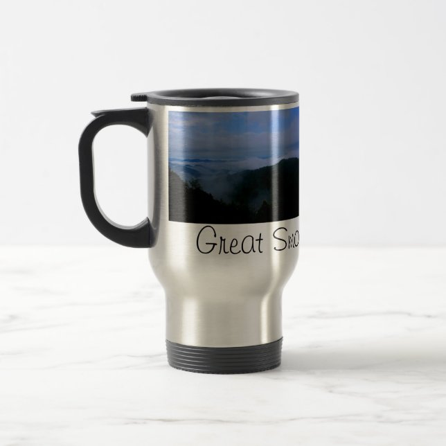 Underbar rökig bergtravel mug resemugg (Vänster)