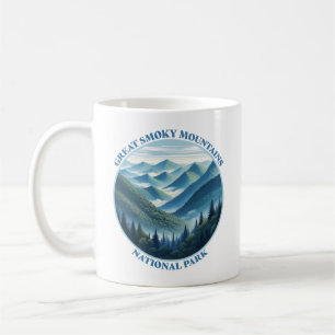 Underbar Rökig Mountains nationalpark Kaffemugg