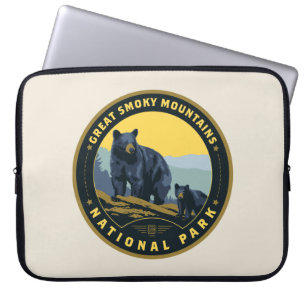 Underbar Rökig Mountains nationalpark Laptop Fodral