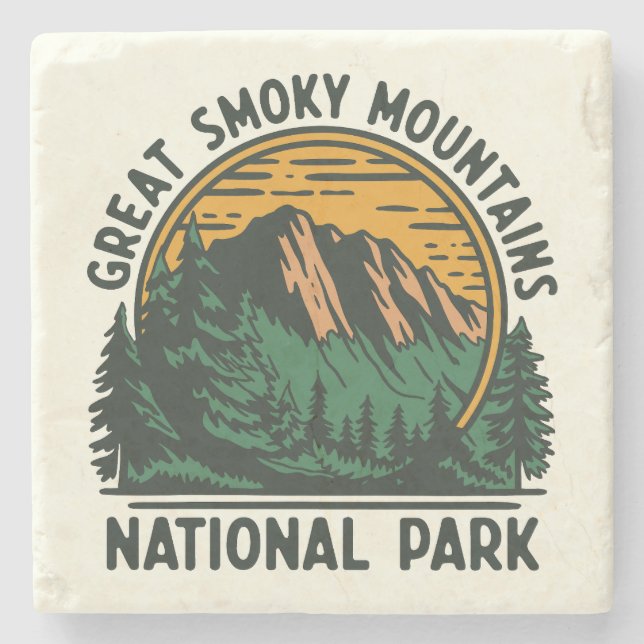 Underbar Rökig Mountains nationalpark Stenunderlägg (Framsidan)