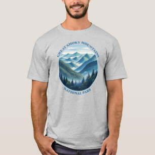 Underbar Rökig Mountains nationalpark T Shirt