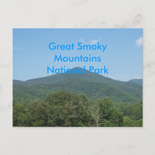 Underbar Rökig Mountains nationalpark Vykort (Framsida)