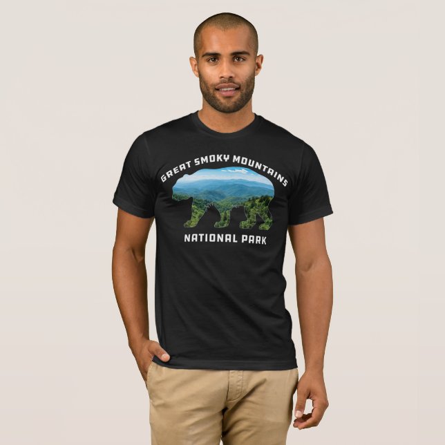 Underbar Rökig nationalpark med souvenir T Shirt (Hel framsida)