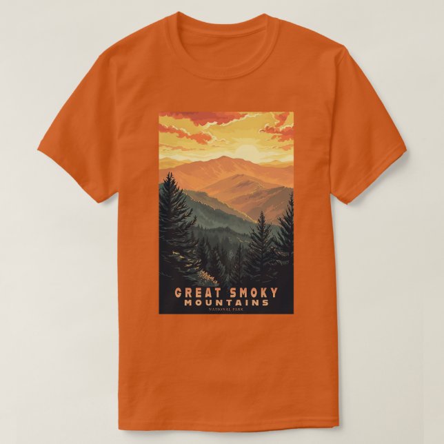 Underbar Rökig nationalparksresa 17 T Shirt (Design framsida)