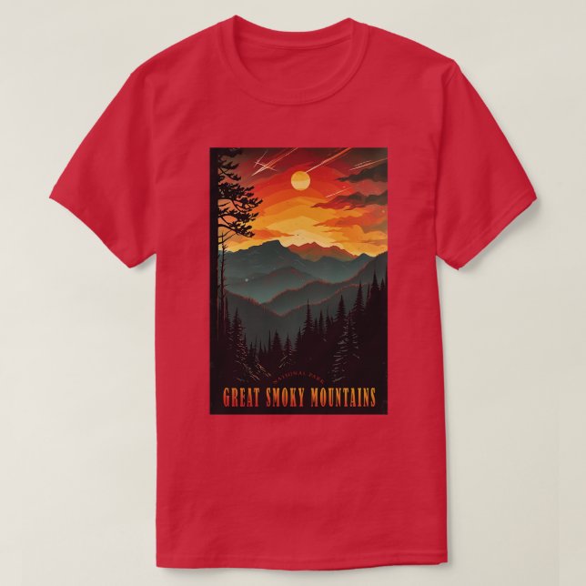 Underbar Rökig nationalparksresa 7 T Shirt (Design framsida)