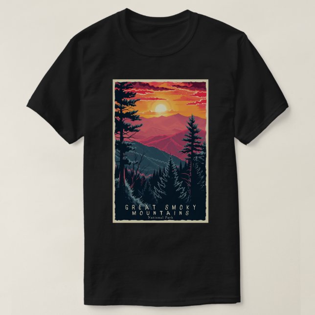 Underbar Rökig nationalparksresa 9 T Shirt (Design framsida)