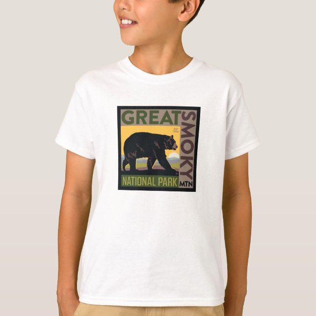 Underbar Röknationalpark| Bear T Shirt (Framsida)