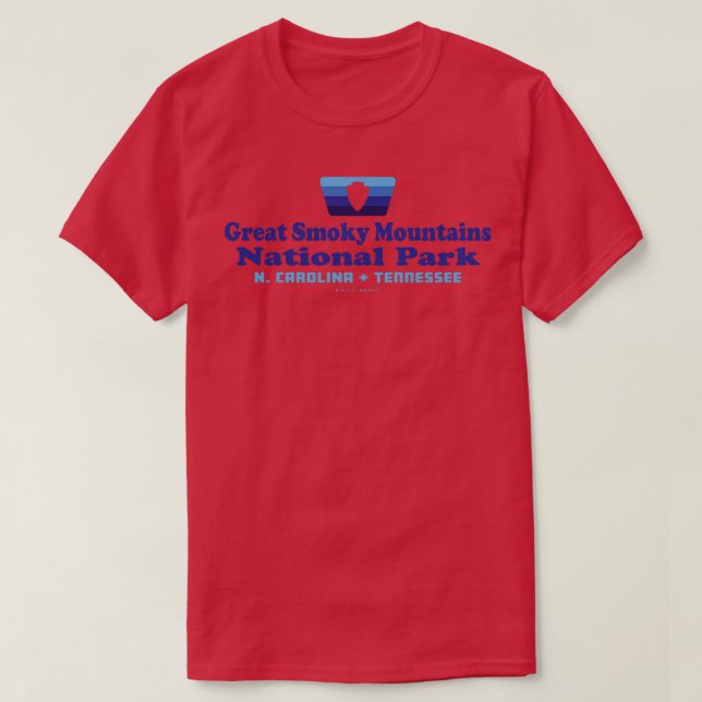 Underbar Röky Mountains nationalpark Retro Badge A T Shirt (Design framsida)