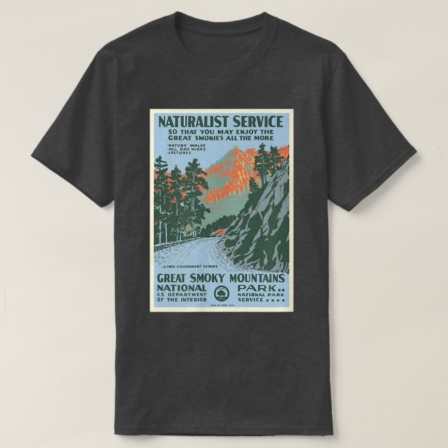 UNDERBAR ROKY MOUNTAINS nationalpark Tennessee N C T Shirt (Design framsida)
