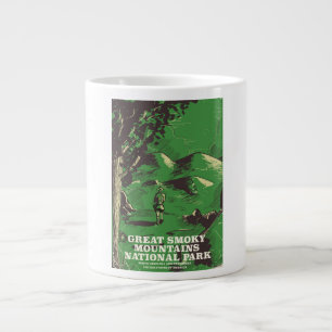 Underbar Röky Mountains nationalparks reseaffisch Jumbo Mugg