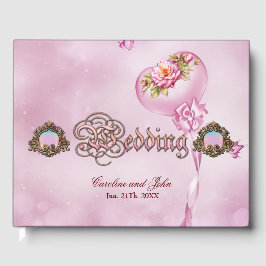 underbar rosa Callas Lily Gästböcker