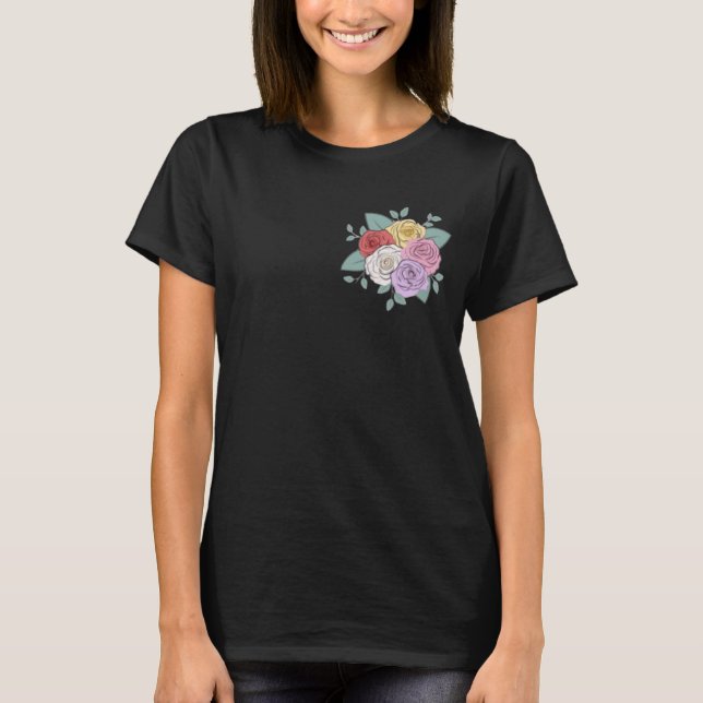 Underbar Rosa Tjej Vib T-Shirt design  (Framsida)