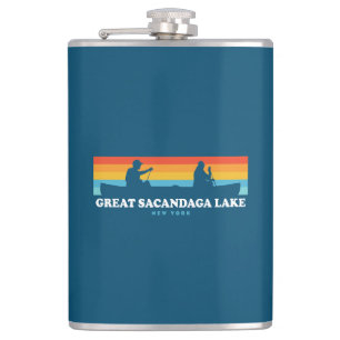 Underbar Sacandaga Sjö New York Canoe Fickplunta