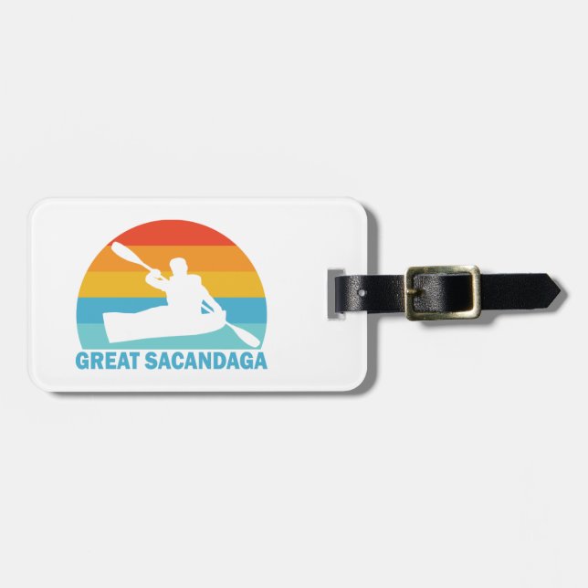 Underbar Sacandaga Sjö New York Kayak Bagagebricka (Horisontell Framsida)