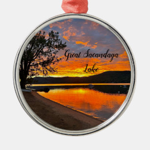 Underbar Sacandaga Sjö - Premium Ornament