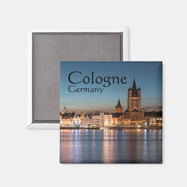 Underbar Saint Martin Church Cologne Magnet (Front/Back)