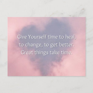 Underbar Sak Ta tid Motivational Mini Art-utskrift Helg Vykort