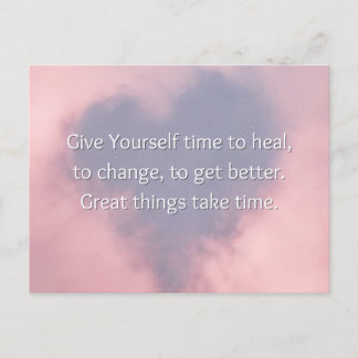 Underbar Sak Ta tid Motivational Mini Art-utskrift Helg Vykort