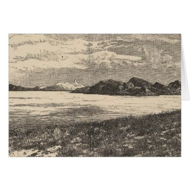 Underbar Salt Sjö Desert Hälsningskort (Framsidan Horizontal)