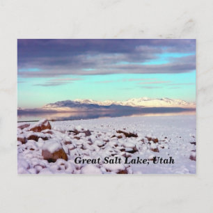 Underbar salt Sjö, Utah Vykort