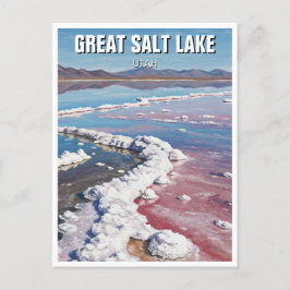 Underbar Salt Sjö Utah Vykort