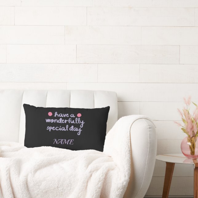 Underbar Samlingsdag Födelsedag & Gåva Kollektion Lumbarkudde (Soffa)