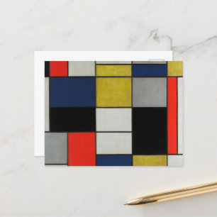 Underbar sammansättning av Piet Mondrian Vykort