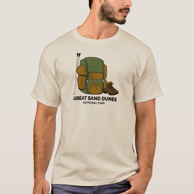 Underbar Sand Dunes National Park-ryggsäck T Shirt (Framsida)