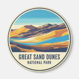 Underbar Sand Dunes nationalpark Colorado Magnet