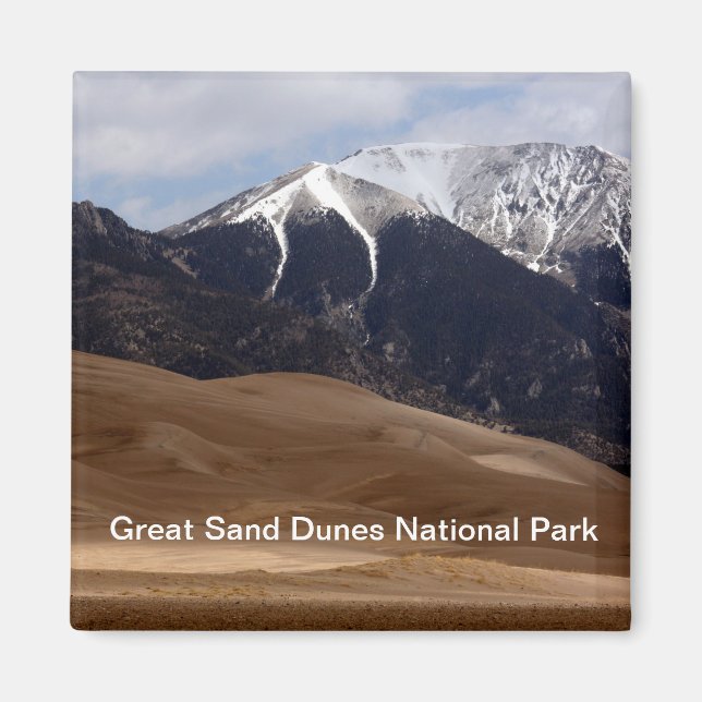 Underbar Sand Dunes nationalpark Colorado Magnet (Framsidan)