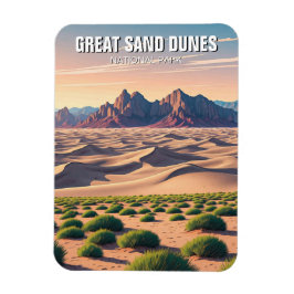 Underbar Sand Dunes nationalpark Colorado Magnet