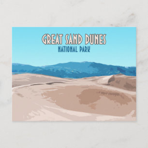 Underbar Sand Dunes nationalpark Colorado Vykort