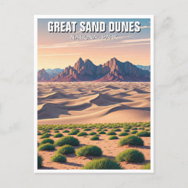 Underbar Sand Dunes nationalpark Colorado Vykort