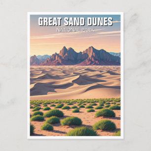 Underbar Sand Dunes nationalpark Colorado Vykort