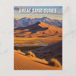 Underbar Sand Dunes nationalpark Colorado Vykort