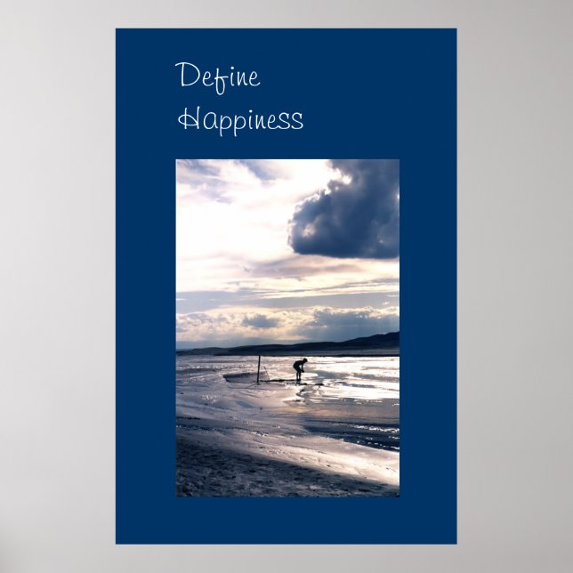 Underbar Sand Dunes Photo Happiness Poster (Framsidan)
