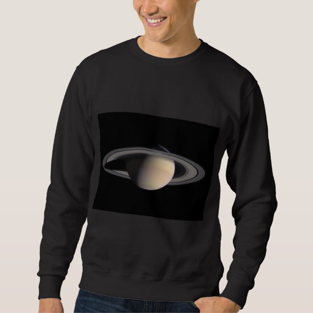 Underbar Saturn bild från NASA Lång Ärmad Tröja (Framsida)
