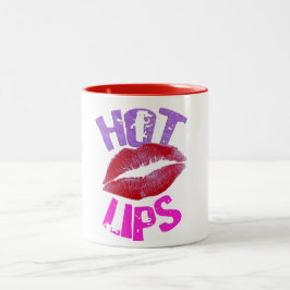 underbar, sexig hett läppar valentines day mugg