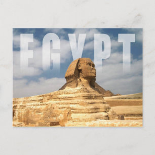 Underbar sfinx av Giza i Egypten Vykort