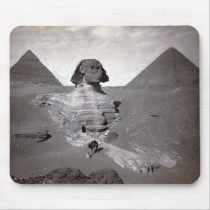 Underbar sfinx av Giza Necropolis och Pyramids Musmatta