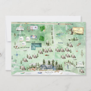 Underbar silldamm Bröllop Karta Itinerary Inbjudningar