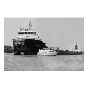 Underbar Sjöar Algoma Montrealais vid St Clair, MI Fototryck