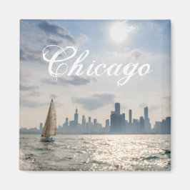 Underbar Sjöar Chicago Magnet