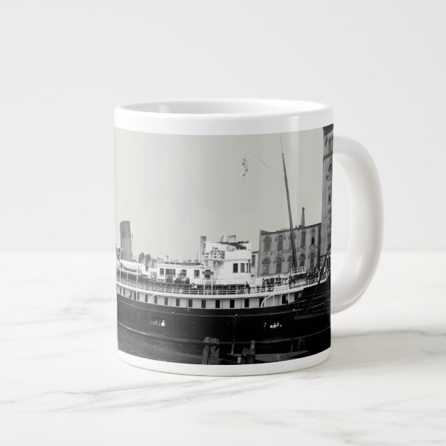 Underbar Sjöar Frakt Virginia @ Milwaukee 1890's P Jumbo Mugg (Framsida höger)