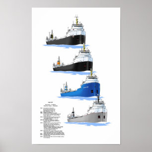 Underbar Sjöar fraktare Manitobas historia poster
