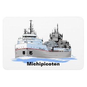 Underbar Sjöar fraktare Michipicoten Magnet