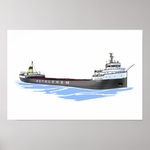 Underbar Sjöar fraktter Arthur B. Homer Poster