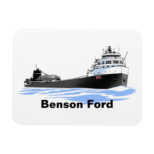 Underbar Sjöar Freighter Benson Ford (2) Magnet (Horisontell)