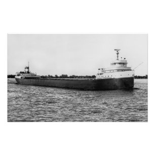 Underbar Sjöar Freighter Edmund Fitzgerald Fototryck